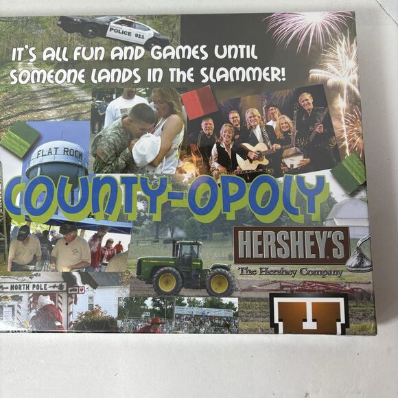 Main‎ Event Promotions Crawford County-Opoly Board Game Illinois Sealed F4 - Picture 2 of 10